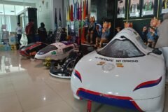 Deretan prototipe kendaraan inovasi karya sivitas akademika UM yang dipamerkan.