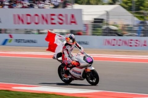 Hasil Moto3 Indonesia 2026, Veda Pratama mengukir tiga rekor fantastis di Mandalika (11/10)./Instagram @themandalikagp
