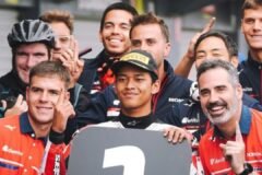 Veda Pratama pole position di Moto3 Australia 2026 (24/10) membuat bangga sponsor internasional./Instagram @hondaracingglobal