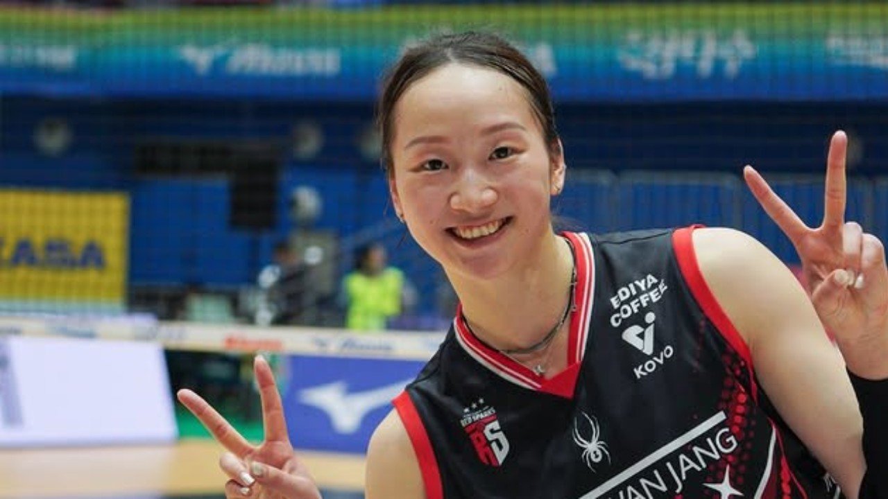 Zhong Hui menjadi andalan Red Sparks selama KOVO Cup 2026 saat Vanja Bukilic absen karena cedera./Instagram @red__sparks